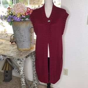 NEW Chico’s long sweater vest NWT